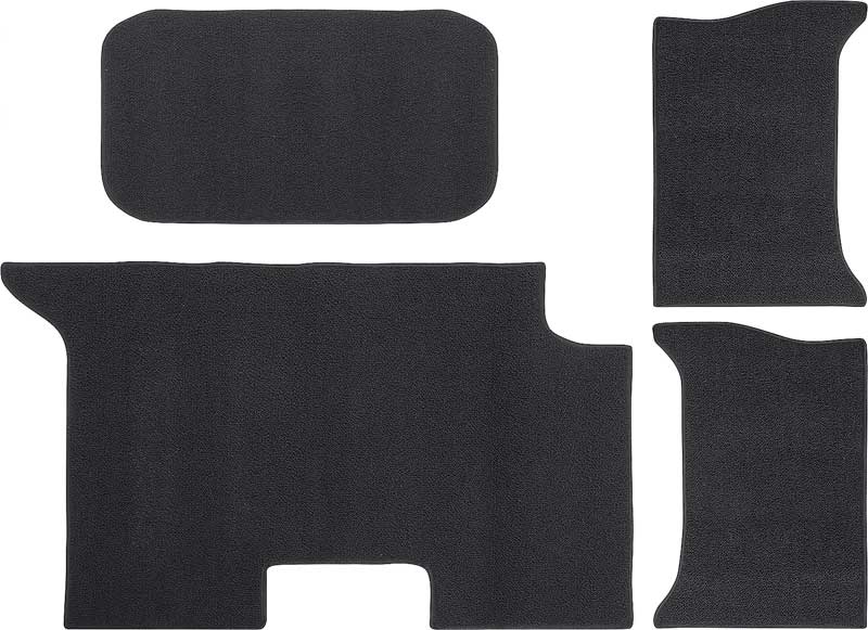 1961-64 Impala Convertible Black 4 Piece Loop Trunk Carpet Set