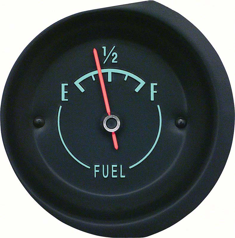 1968-71 Corvette Fuel Gauge with Green Markings GM Licensed
