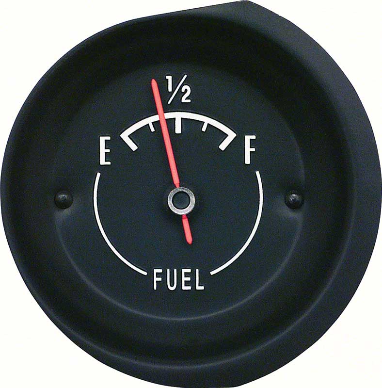 1972-74 Corvette Fuel Gauge with White Markings
