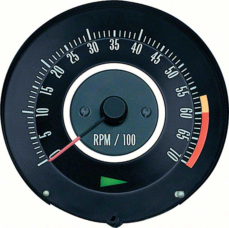 1967 Camaro Tachometer with 6000 Red Line Z28 or 396/375HP