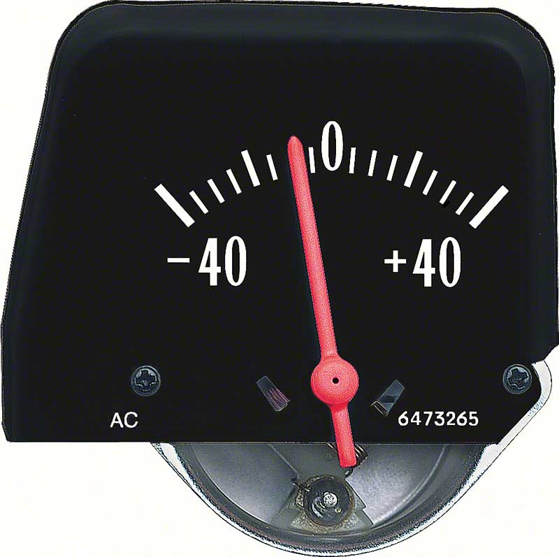 1968-74 Nova Console Amp Gauge Black GM Licensed