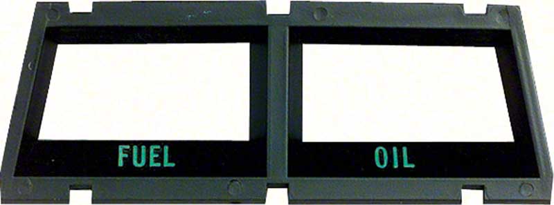 1968-69 Camaro, 1968-74 Nova Console Gauge Bezel Fuel/ Oil Front Bezel