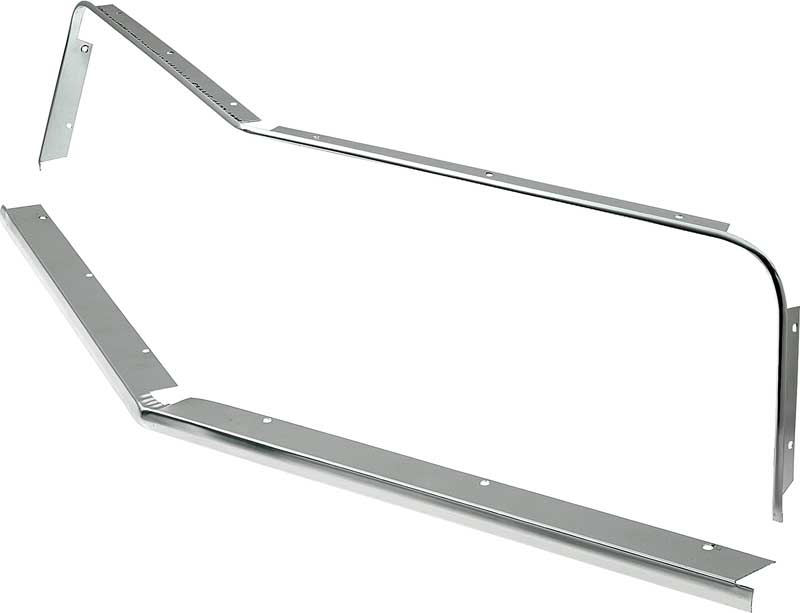1974-77 Camaro Type LT Header Panel / Grill Molding Set Upper and Lower Pair