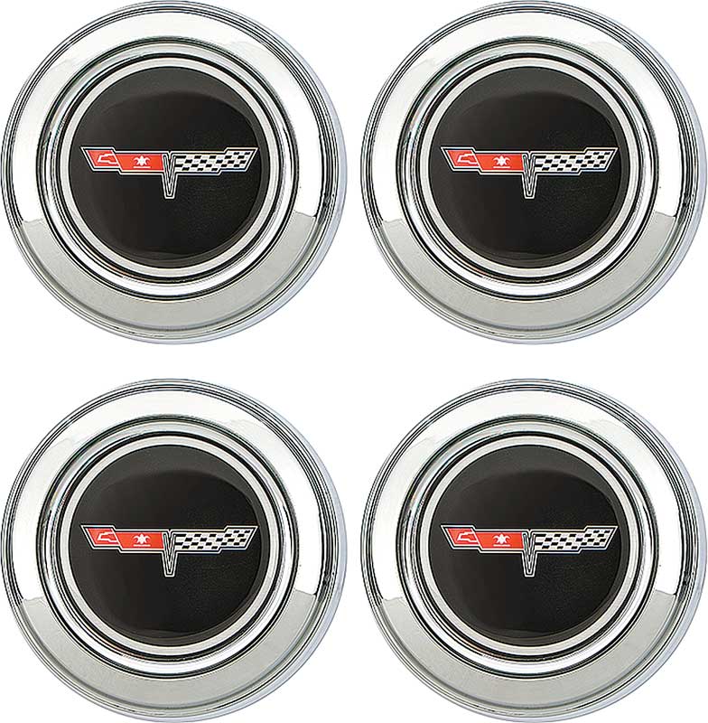 1980-81 Corvette Wheel Center Cap Set of 4