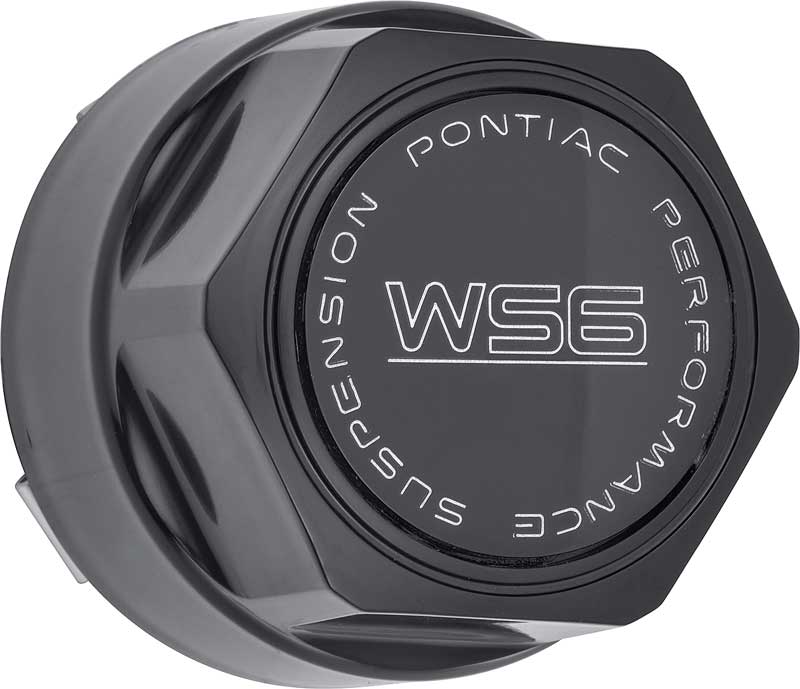 1987-92 Pontiac Trans Am, Formula Wheel Center Cap WS6 with Metal Clip Black Set of 4