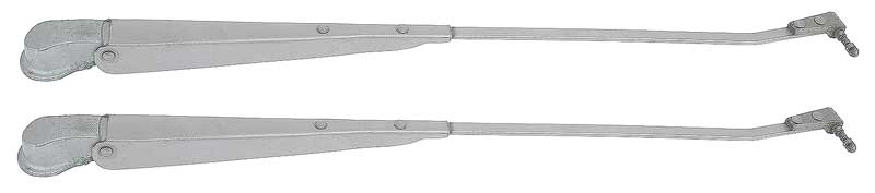 1968-79 Nova, Ventura, GM X-Body Windshield Wiper Arm Set Satin Finish 14.5" Long Pair
