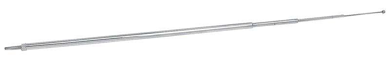 1962-72 GM Round Antenna Mast Telescoping 17-1/2" to 45" Threaded Screw-in Style Stainless Steel Various Models