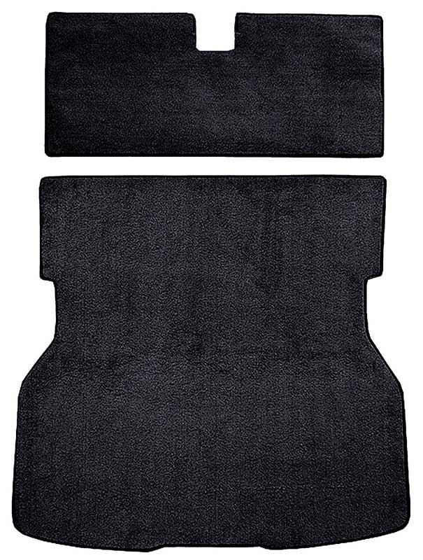 1983 Mustang with Rear Bench Seat Rear Cargo Area Cut Pile Carpet Set - Black