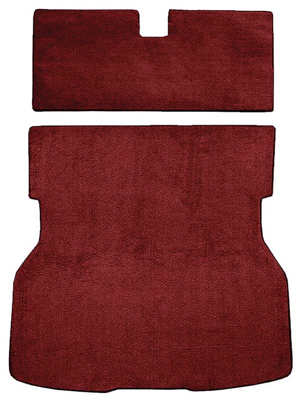 1979-82 Mustang with Solid Rear Seat Back Rear Cargo Area Cut Pile Carpet Set - Maroon