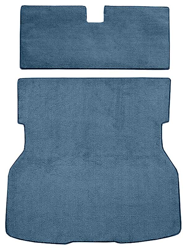 1979-82 Mustang Rear Cargo Area Cut Pile Carpet Set with Mass Backing - Ocean Blue