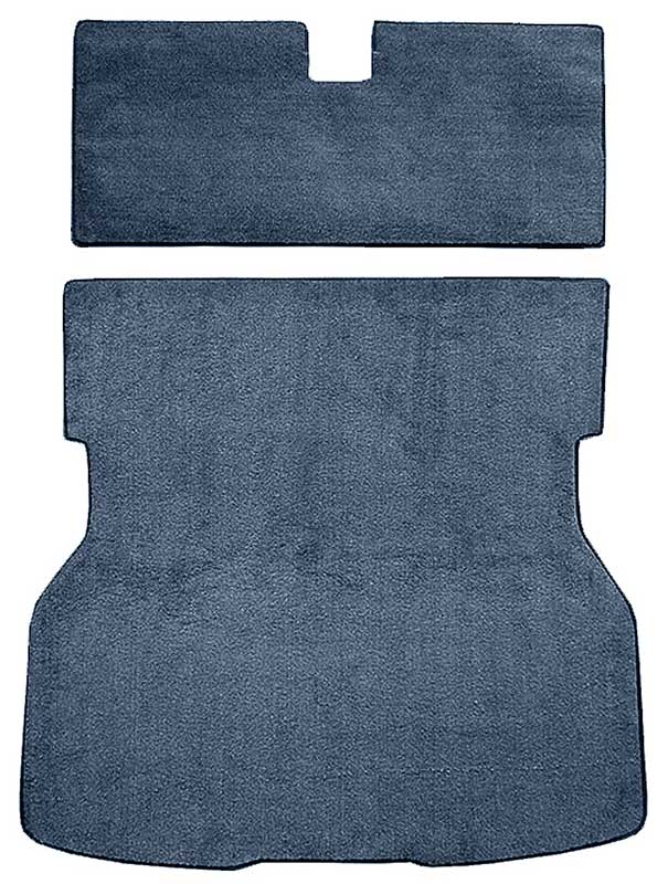 1979-82 Mustang Rear Cargo Area Cut Pile Carpet Set with Mass Backing - Blue