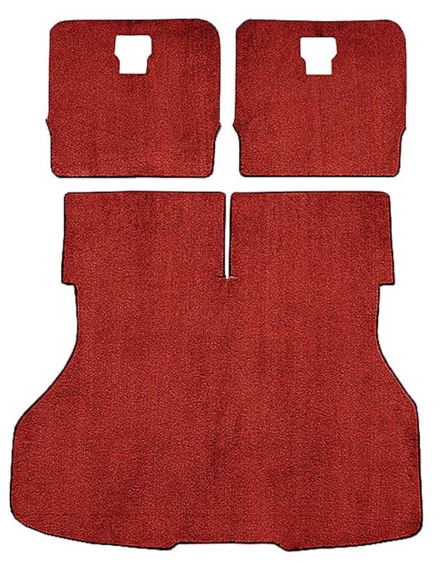 1983-86 Mustang Hatchback Rear Cargo Area Cut Pile Carpet - Red