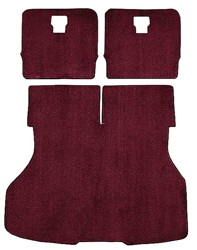 1983-86 Mustang Hatchback Rear Cargo Area Cut Pile Carpet - Maroon