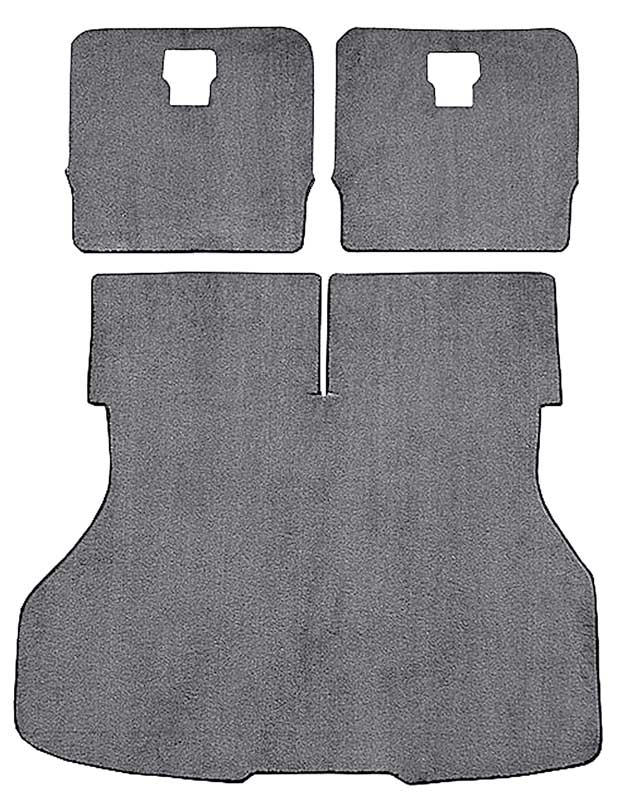 1987-93 Mustang Hatchback Rear Cargo Area Cut Pile Carpet Set - Smoke