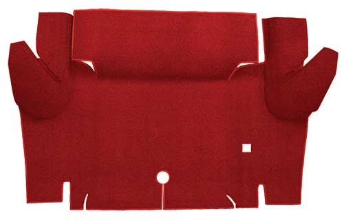 1964-66 Mustang Coupe Loop Trunk Floor Carpet - Red