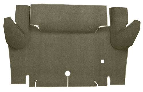 1964-66 Mustang Coupe Loop Trunk Floor Carpet - Ivy Gold