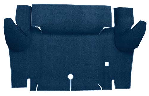 1964-66 Mustang Coupe Loop Trunk Floor Carpet - Dark Blue