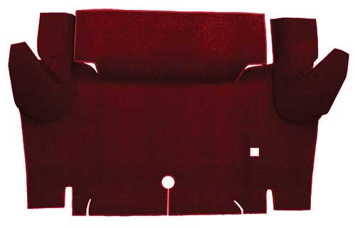 1964-66 Mustang Coupe Loop Trunk Floor Carpet - Maroon