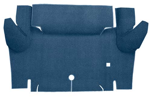 1964-66 Mustang Coupe Loop Trunk Floor Carpet - Ford Blue