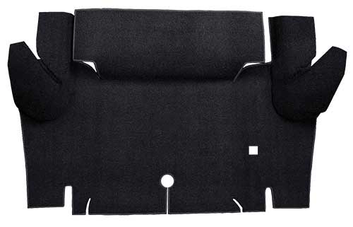 1964-66 Mustang Convertible Loop Trunk Floor Carpet - Black