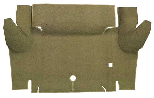 1964-66 Mustang Convertible Loop Trunk Floor Carpet - Ivy Gold