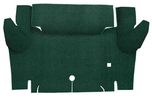 1964-66 Mustang Convertible Loop Trunk Floor Carpet - Dark Green