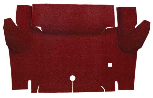1964-66 Mustang Convertible Loop Trunk Floor Carpet - Maroon