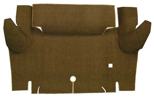 1964-66 Mustang Convertible Loop Trunk Floor Carpet - Dark Saddle