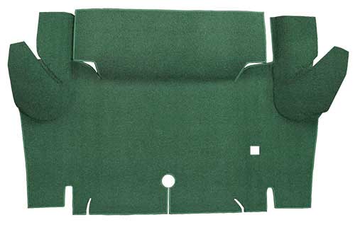 1964-66 Mustang Convertible Loop Trunk Floor Carpet - Moss Green
