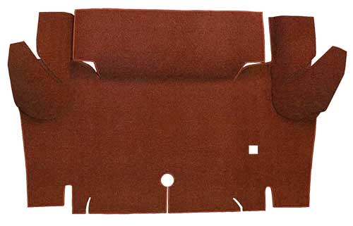 1964-66 Mustang Convertible Loop Trunk Floor Carpet - Emberglow