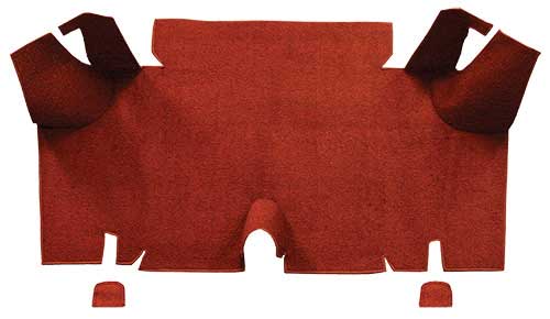 1965-66 Mustang Fastback Loop Trunk Carpet - Red