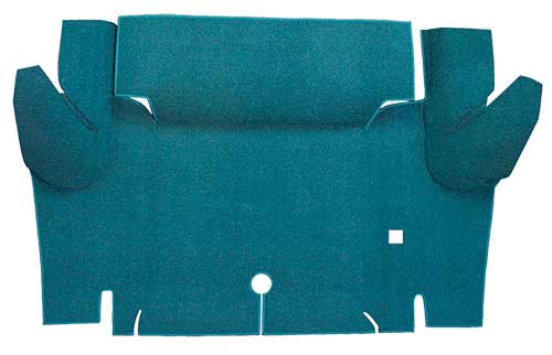 1964-66 Mustang Coupe Nylon Loop Trunk Floor Carpet - Aqua