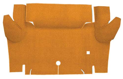 1964-66 Mustang Coupe Nylon Loop Trunk Floor Carpet - Medium Saddle