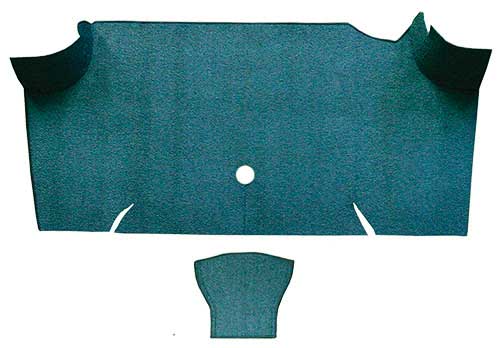 1967-68 Mustang Fastback Loop Trunk Carpet - Aqua