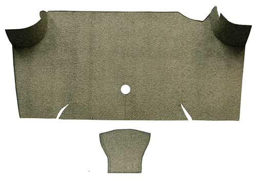 1967-68 Mustang Fastback Loop Trunk Carpet - Ivy Gold