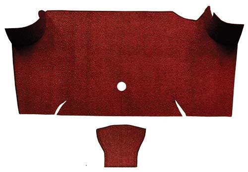 1967-68 Mustang Fastback Loop Trunk Carpet - Emberglow