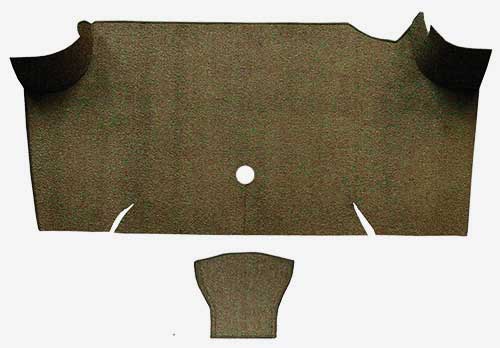 1967-68 Mustang Fastback Loop Trunk Carpet - Medium Saddle