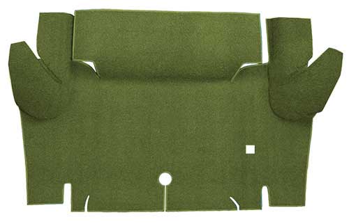 1964-66 Mustang Convertible Nylon Loop Trunk Floor Carpet - Moss Green