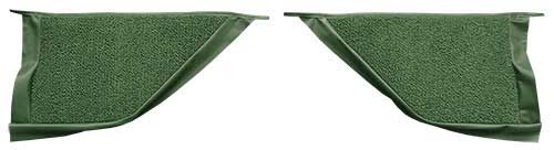 1965-68 Mustang Coupe Kick Panel Loop Carpet - Moss Green