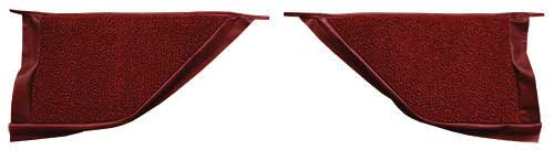 1965-68 Mustang Coupe Kick Panel Loop Carpet - Emberglow