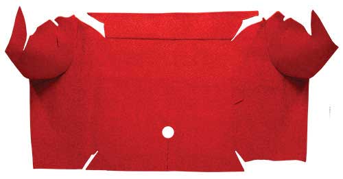 1967-68 Mustang Convertible Nylon Loop Trunk Floor Carpet - Red