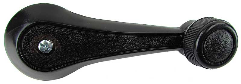 1979-86 Ford, Mercury Window Crank Handle Mustang, Capri Escort Black Knob