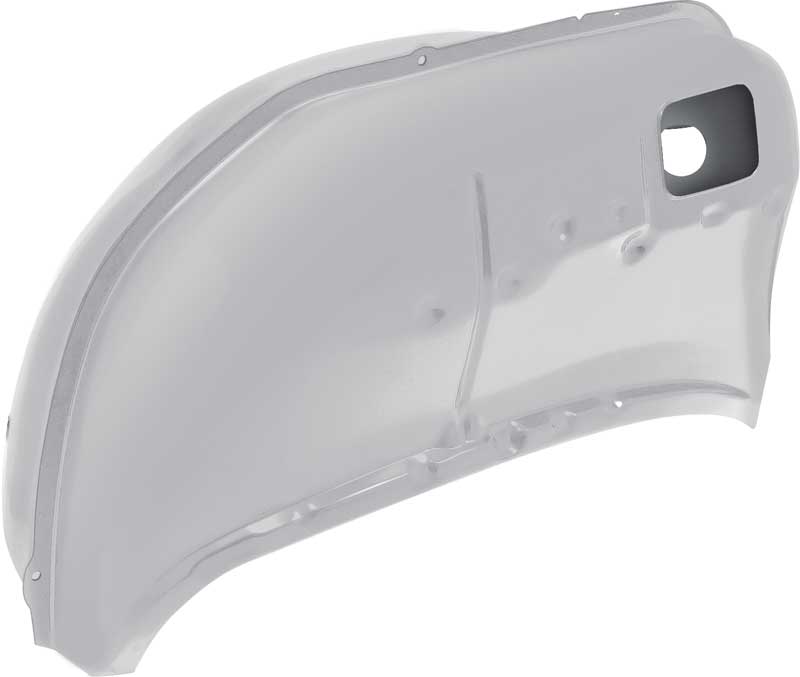 1963-64 Impala, Bel Air Inner Rear Quarter Panel 2 Door Weld-Thru LH, Driver Side