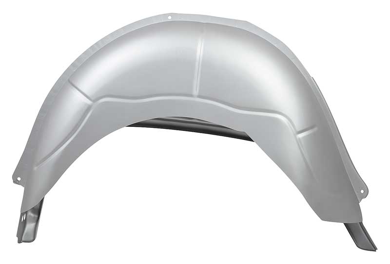 1965-66 Impala Inner and Outer Rear Wheelhouse Coupe Silver Weld Thru Coated Passenger Side