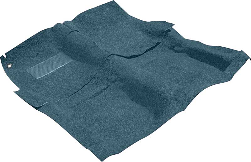1965-70 Impala, Bel Air, Caprice Molded Loop Carpet 2 Door with Auto Trans Bright Blue