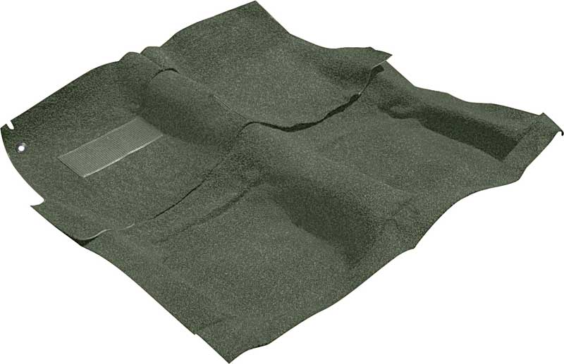 1961-64 Impala / Full Size 4 Door Sedan Moss Green Molded Loop Carpet Set With Mass Backing