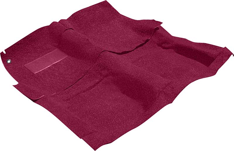1965-70 Impala / Full Size 2 Door With Automatic Medium Red Molded Loop Carpet Set With Mass Backing