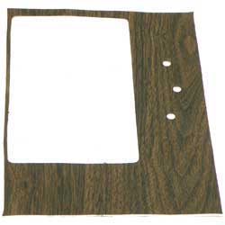 1968 Camaro Console Shift Plate Insert Walnut Manual Transmission
