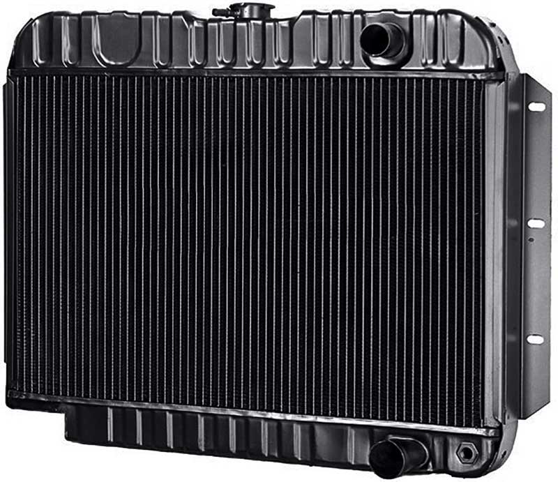 1961-63 Impala/Full-Size 409 V8 Engine W/ AT - Radiator Notched 4-Row W/ Brass/Copper Core
