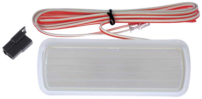1960-1972 Chevy, GMC Pickup, Blazer, Jimmy, Suburban, Van Dome Lamp Assembly, with White Base, Wiring